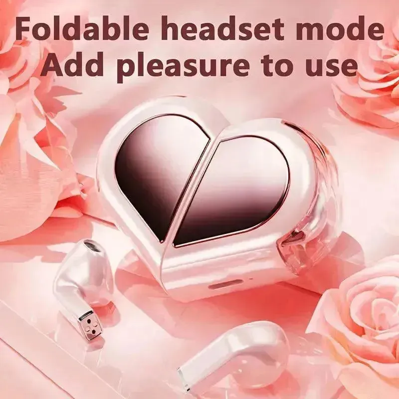 Swivel Heart Compact Wireless Earphones