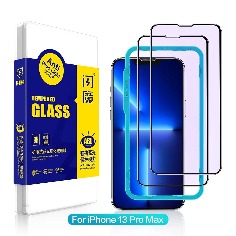 Tempered Glass Screen Protector For iPhone 13 Pro Max Full Cover Glass For iPhone 13 mini  Anti Blue Light