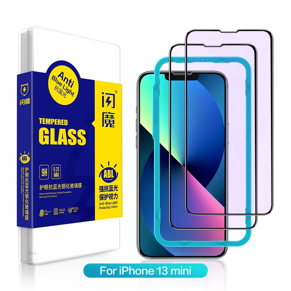 Tempered Glass Screen Protector For iPhone 13 Pro Max Full Cover Glass For iPhone 13 mini  Anti Blue Light