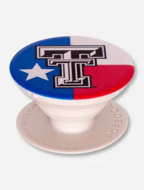 Texas Tech Red Raiders Flag Pop Socket Grip Stand