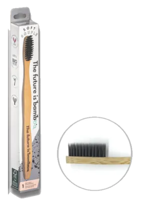 The Future is Bamboo Charcoal Soft Bamboo Toothbrush