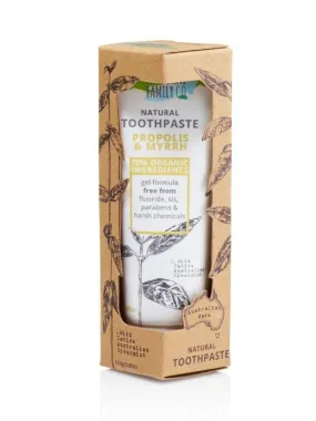 The Natural Family Co. - Natural Toothpaste - Proplis & Myrrh (100g) (EXPIRES 10/2022)