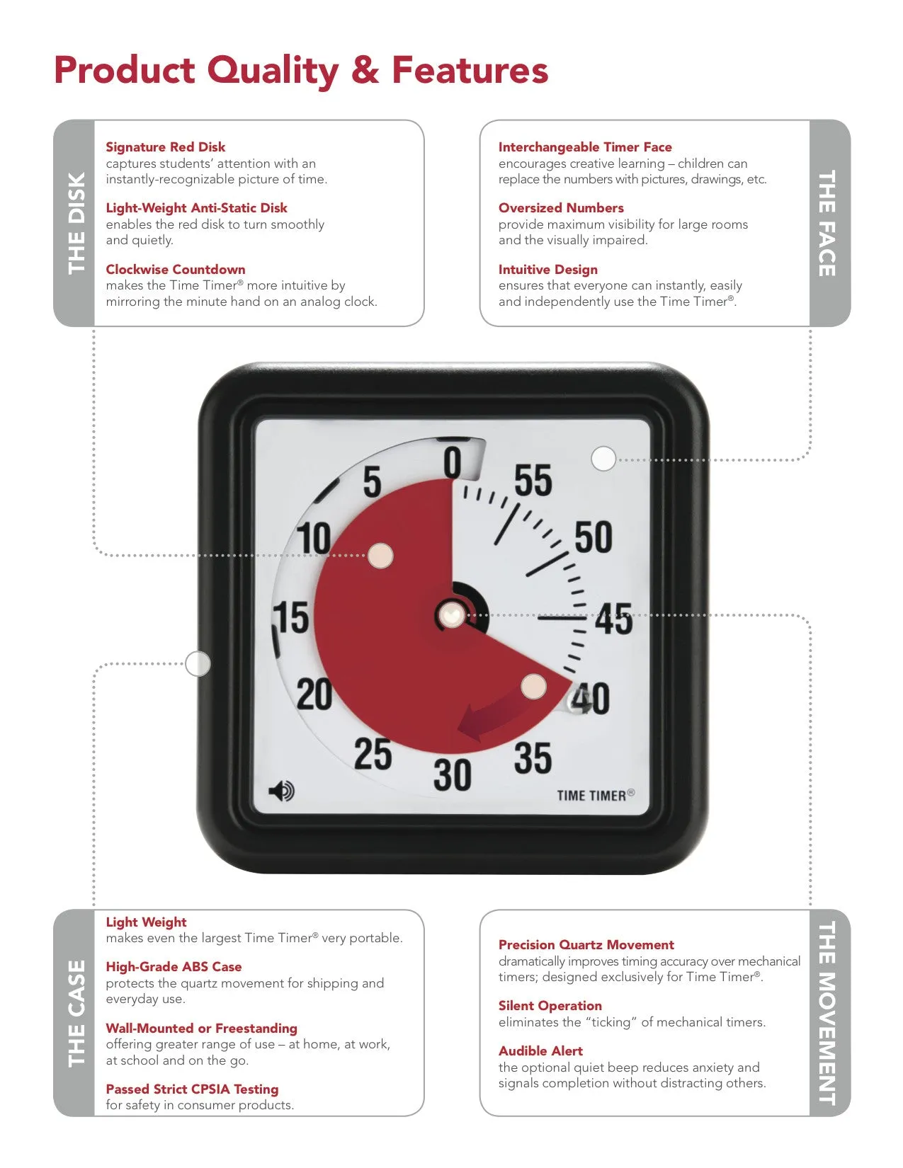 Time Timer (available in 8 different sizes)