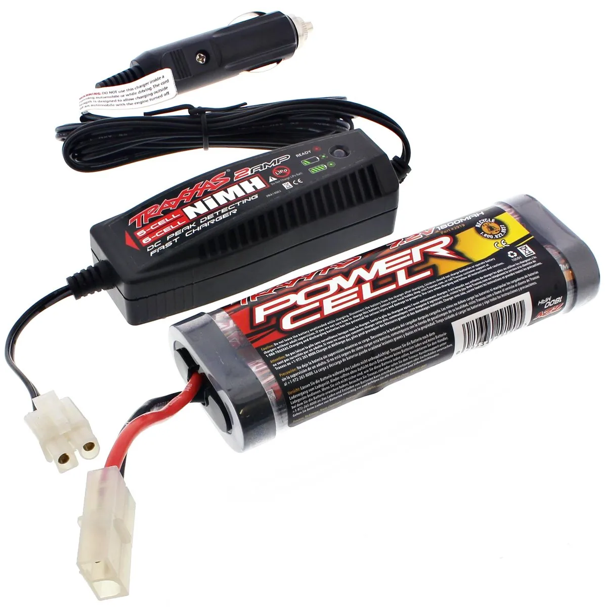 Traxxas 1/10 Jato 7.2V NiMH 1800 mAh Battery & 2 Amp Car Charger