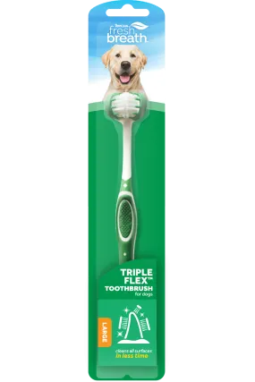 Tropiclean Fresh Breath TripleFlex Toothbrush for Dogs