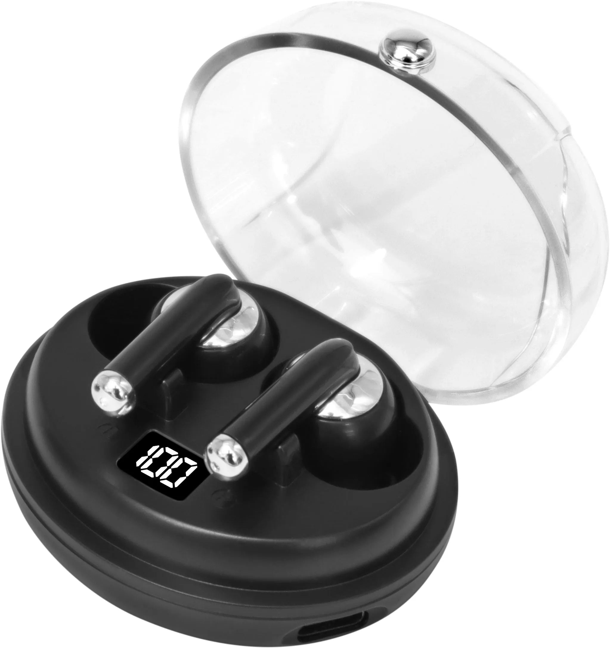 TrueBuds Chrome - Premium True Wireless Earbuds with Charging Case