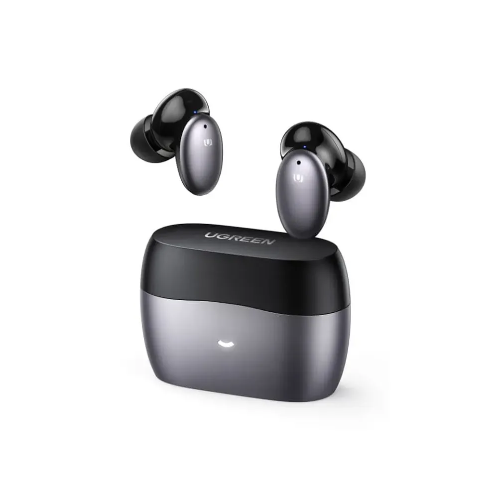 UGREEN HiTune X6 Hybrid Active Noise Cancelling Wireless Earbuds with 26 Hrs Playback, 6 Mics for Clear Calls, 10mm DLC Drivers, Deep Bass, Low Latency, Game Mode and Touch Controls | 90242