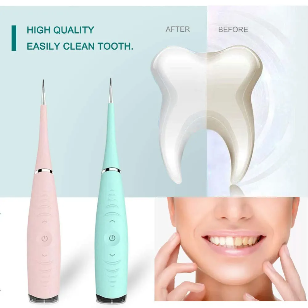 Ultrasonic Tooth Cleaner for Healthy Teeth Cleaning with 5 Adjustment High Frequency Vibrations