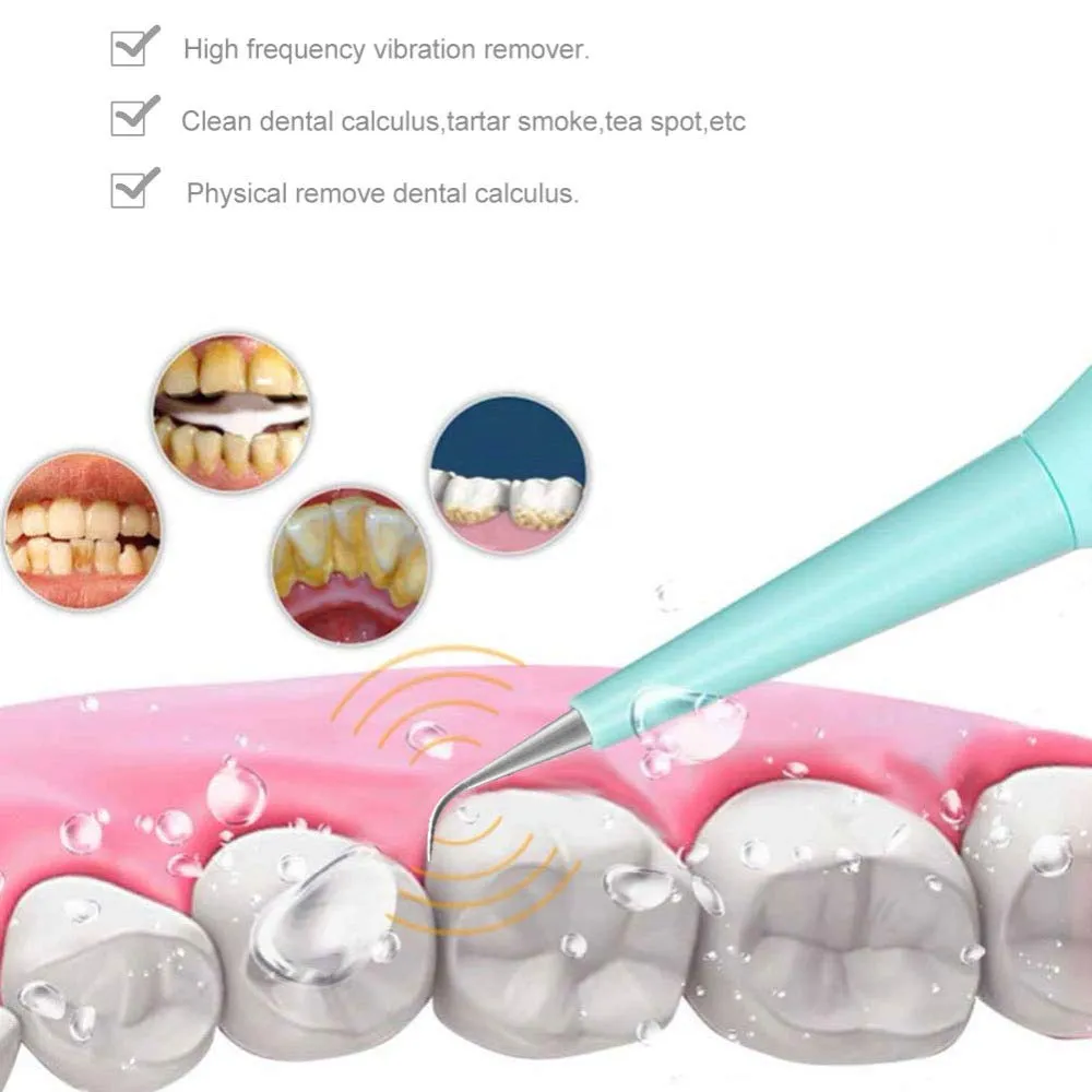 Ultrasonic Tooth Cleaner for Healthy Teeth Cleaning with 5 Adjustment High Frequency Vibrations