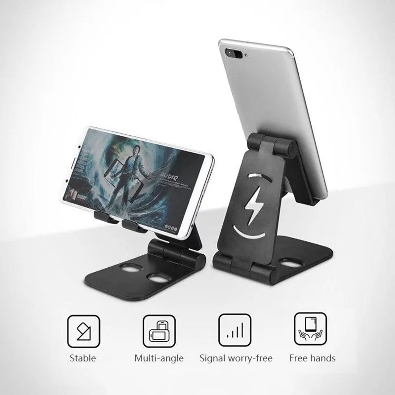 Universal Phone Holder Lazy Adjustable Charging Base Desktop  Stand For Phone Up To 8 Inches Foldable Phone Stands Mini