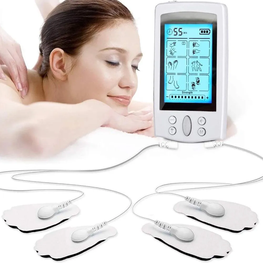 USB Rechargeable TENS Electric Pain Relief Pulse Massager