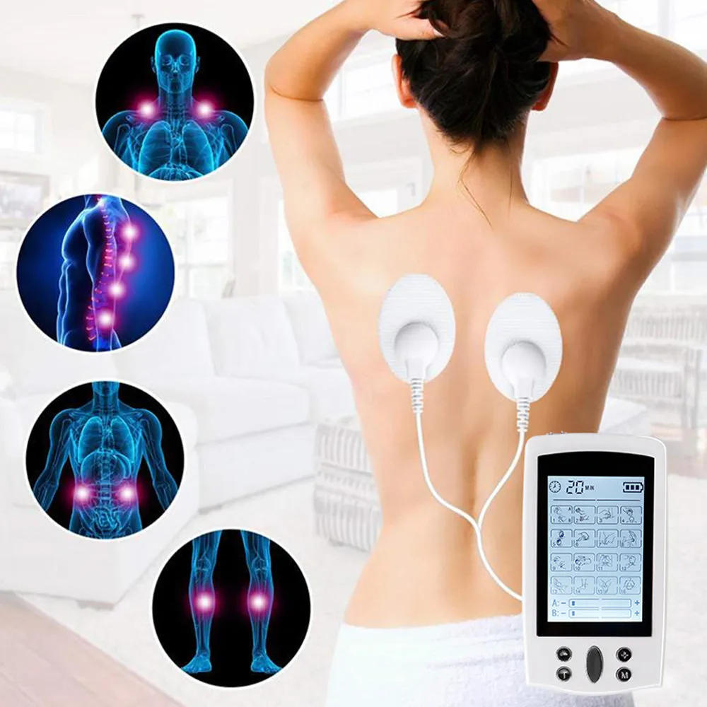 USB Rechargeable TENS Electric Pain Relief Pulse Massager