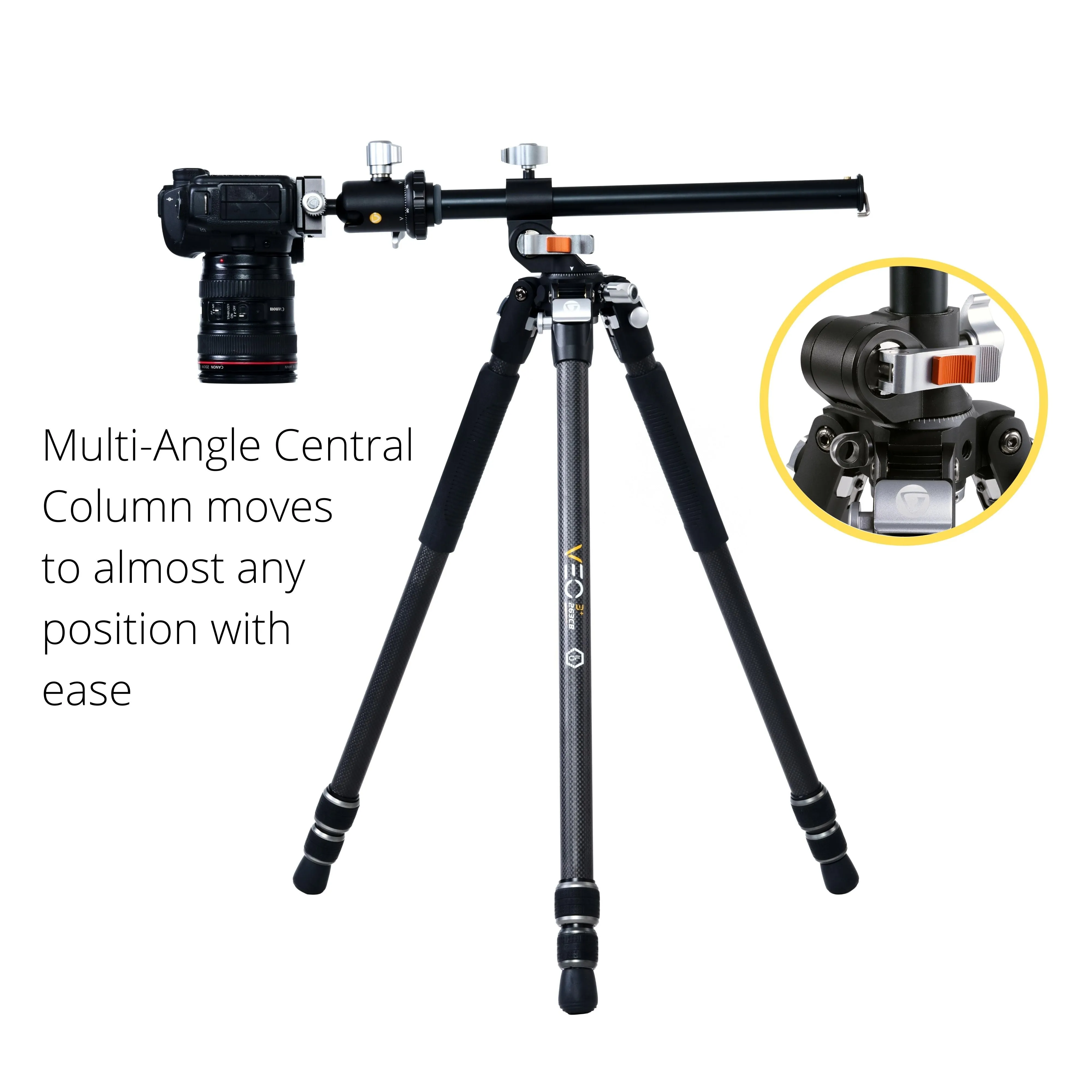 VEO 3  263CB Versatile Carbon Tripod with Ball Head - 15kg Load Capacity