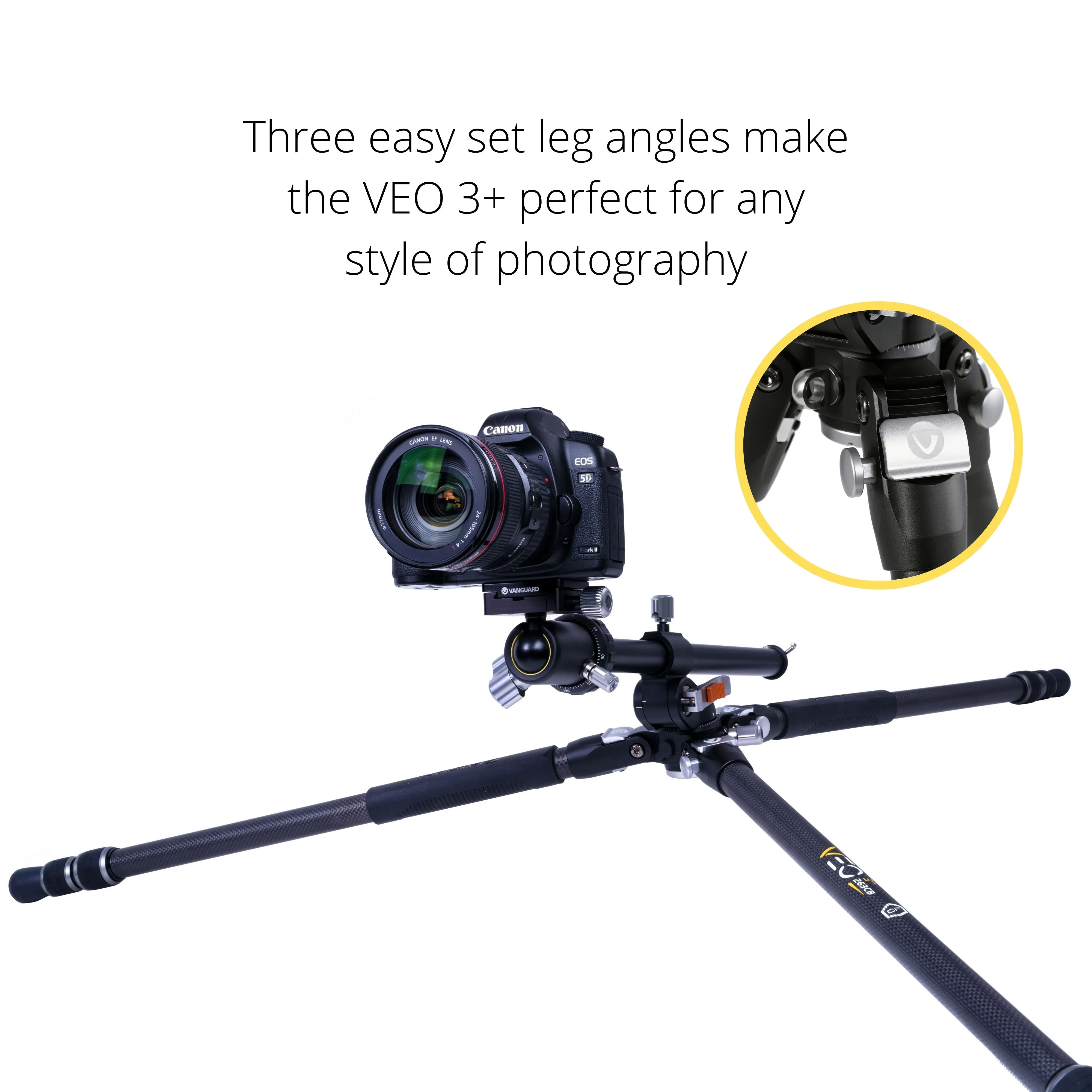 VEO 3  263CB Versatile Carbon Tripod with Ball Head - 15kg Load Capacity