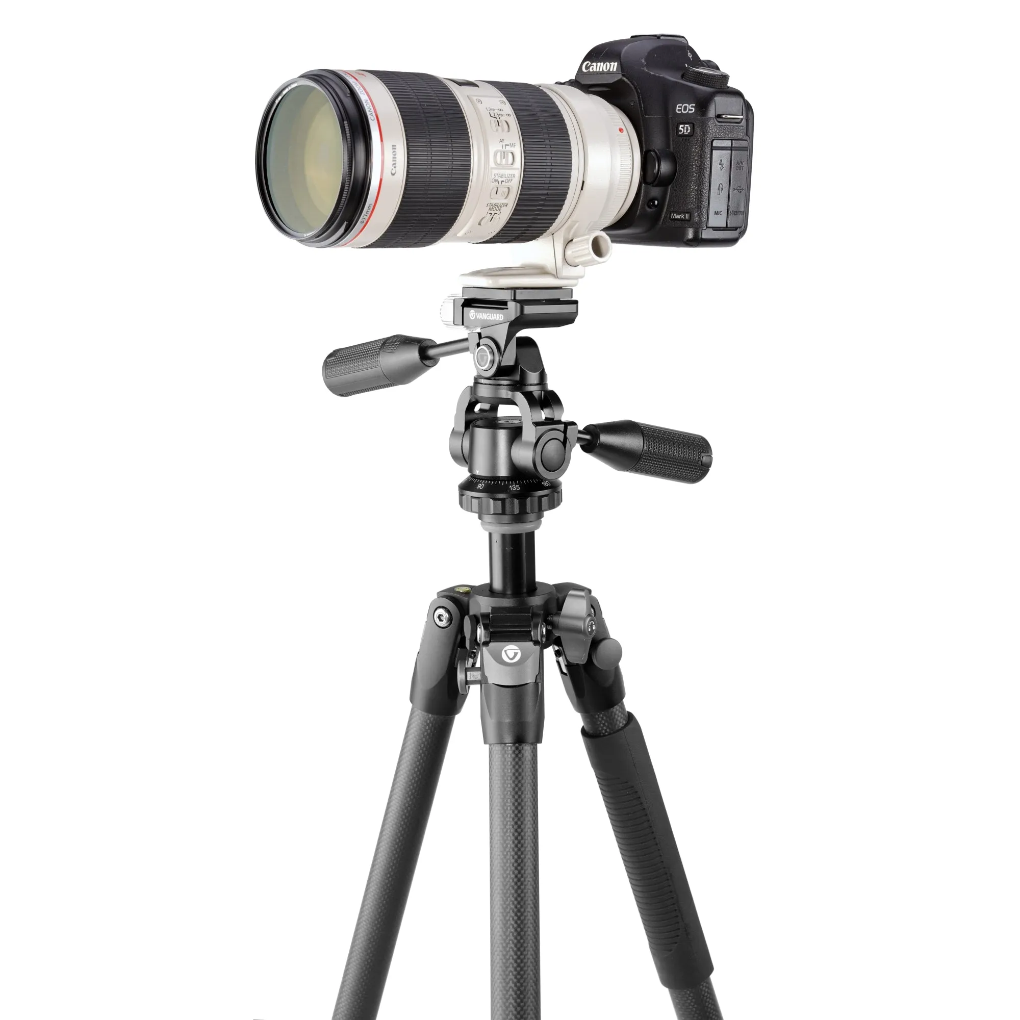 VEO 3 264CPS Traditional Carbon Tripod with 3-way pan head - 10kg capacity