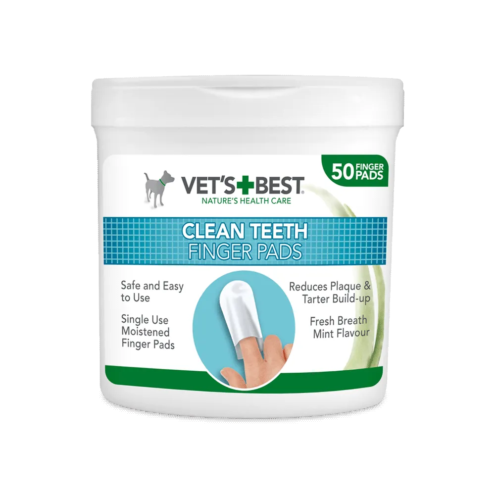 Vets Best - Dental Care Finger Wipes (50pk)