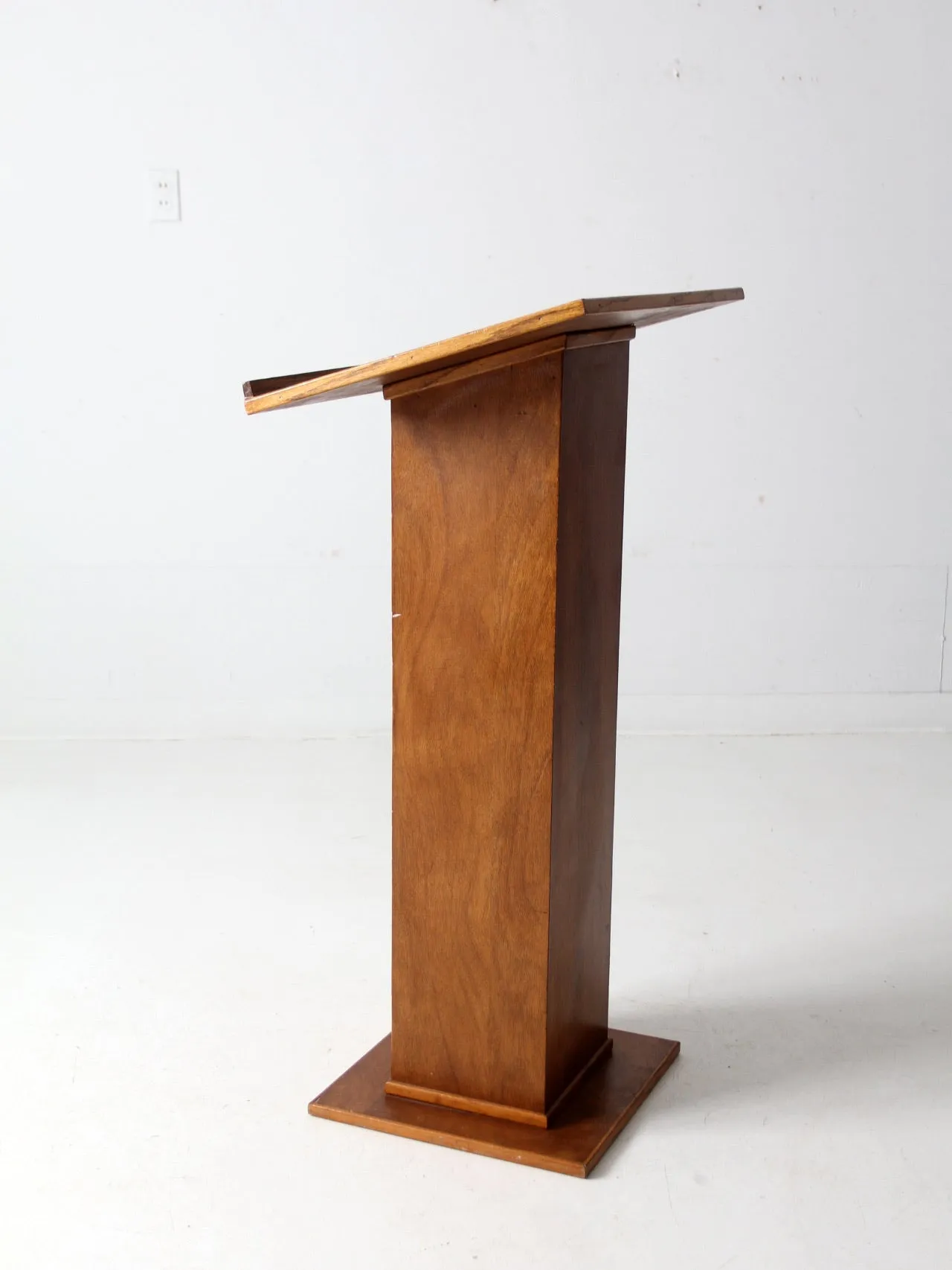 vintage wooden lectern