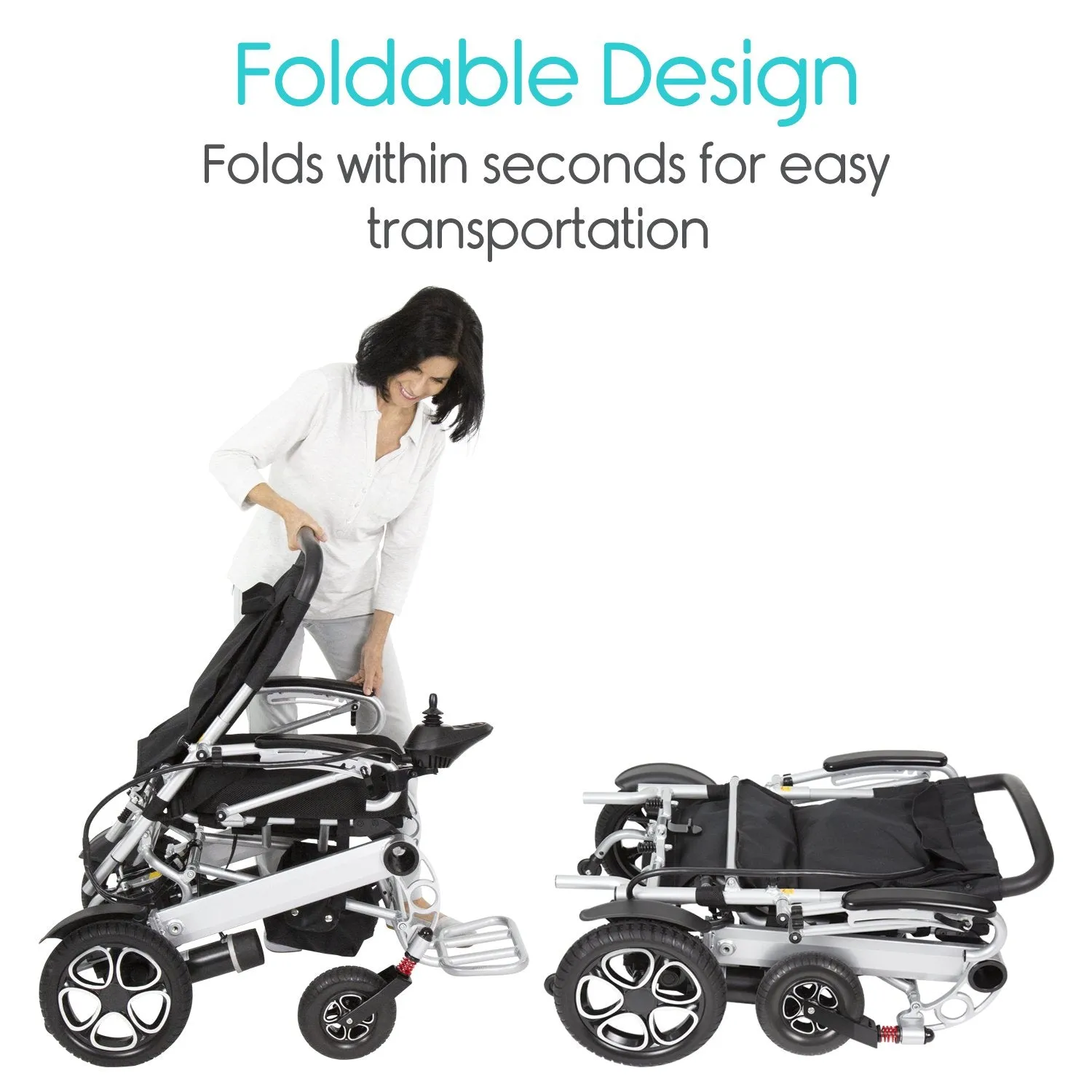 Vive Foldable Power Wheelchair