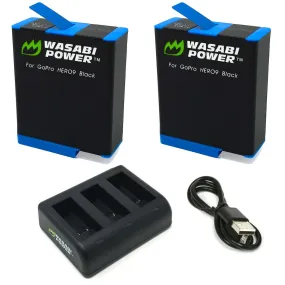 Wasabi Power Battery for GoPro HERO9 and Dual USB Charger