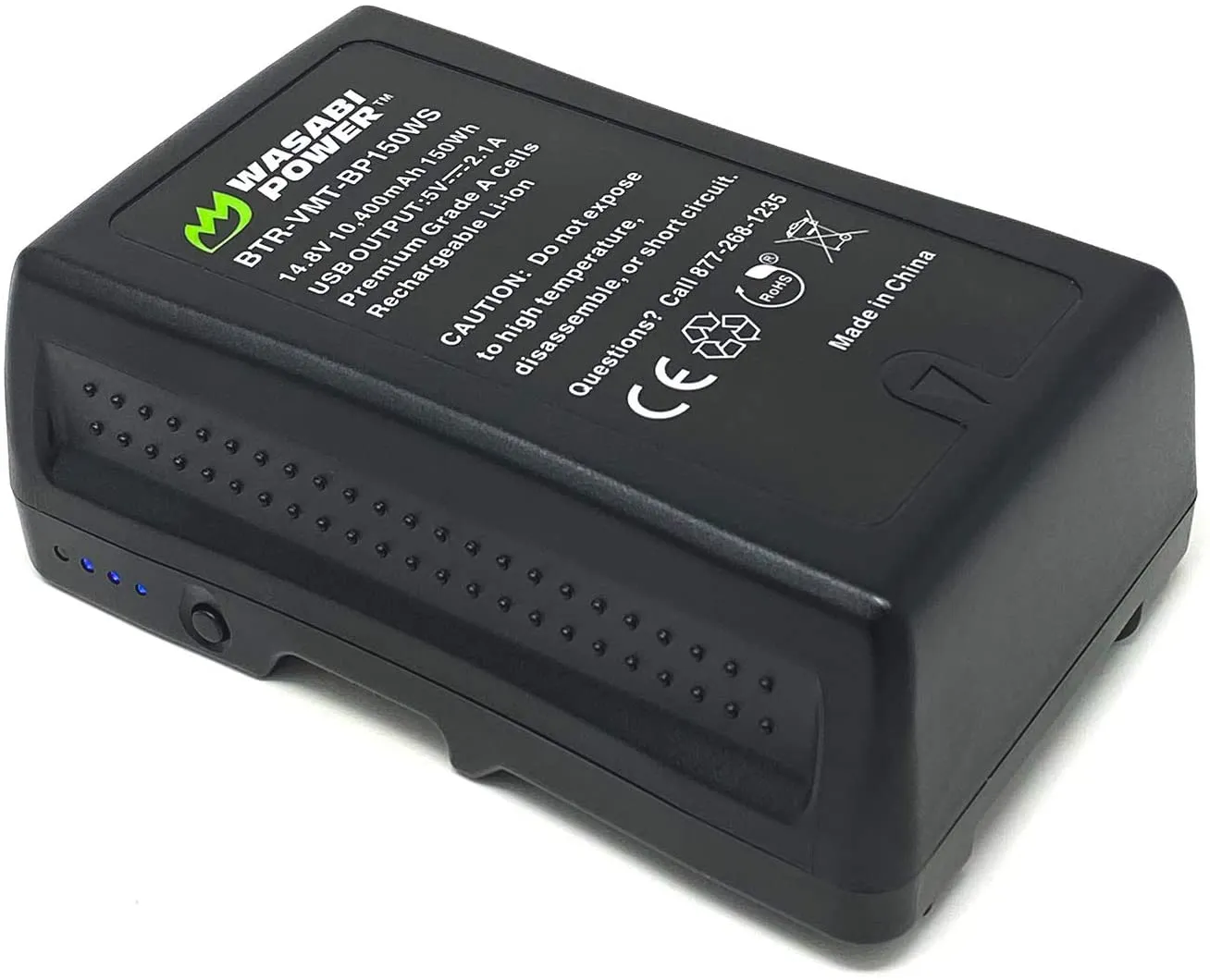 Wasabi Power V-Mount Battery BP150WS (14.8V, 10400mAh, 150Wh) for Broadcast Video Camcorder and other Camcorders