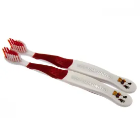 West Ham United FC Twin Pack Toothbrush Junior