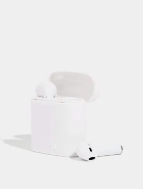 White Wireless Earbuds