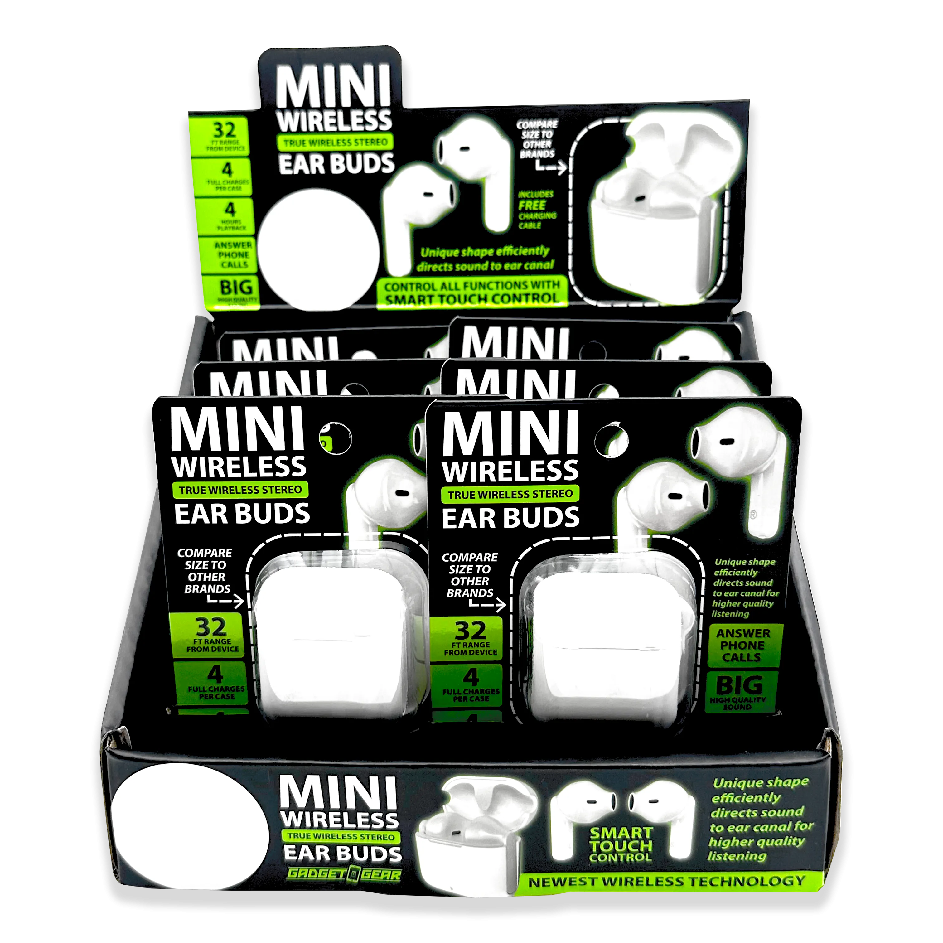 Wireless Earbuds Mini with Case - 6 Pieces Per Retail Ready Display 23604