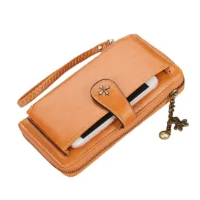 Women Fashion Clutches Bag Phone Zipper Wallet