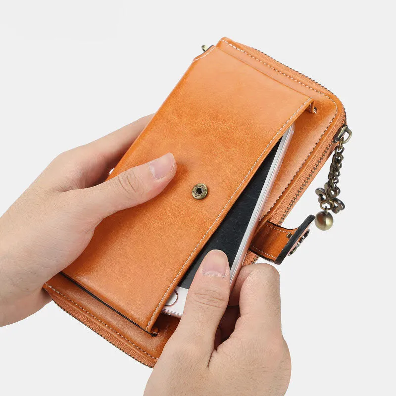 Women Fashion Clutches Bag Phone Zipper Wallet