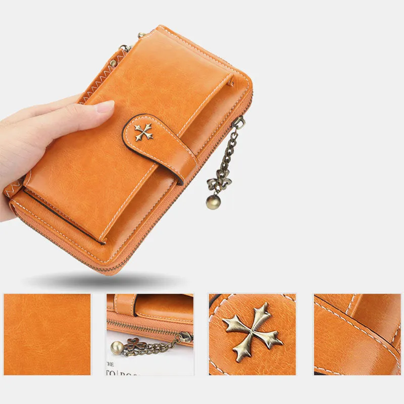 Women Fashion Clutches Bag Phone Zipper Wallet