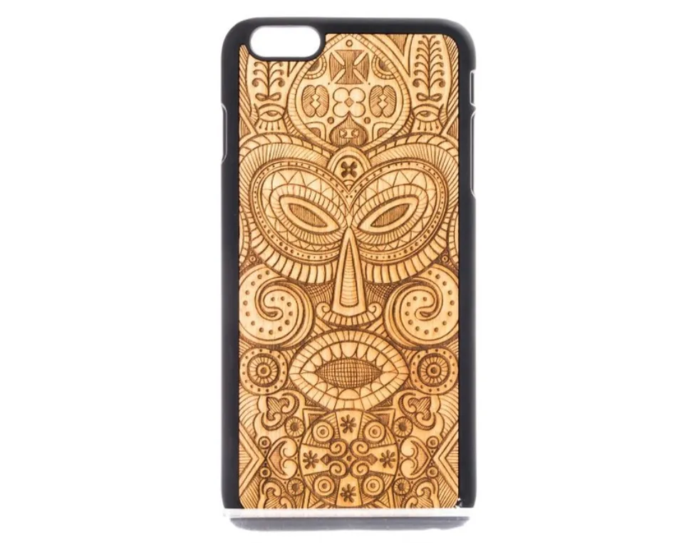 Wooden Tribal Mask Phone Case for Various Models