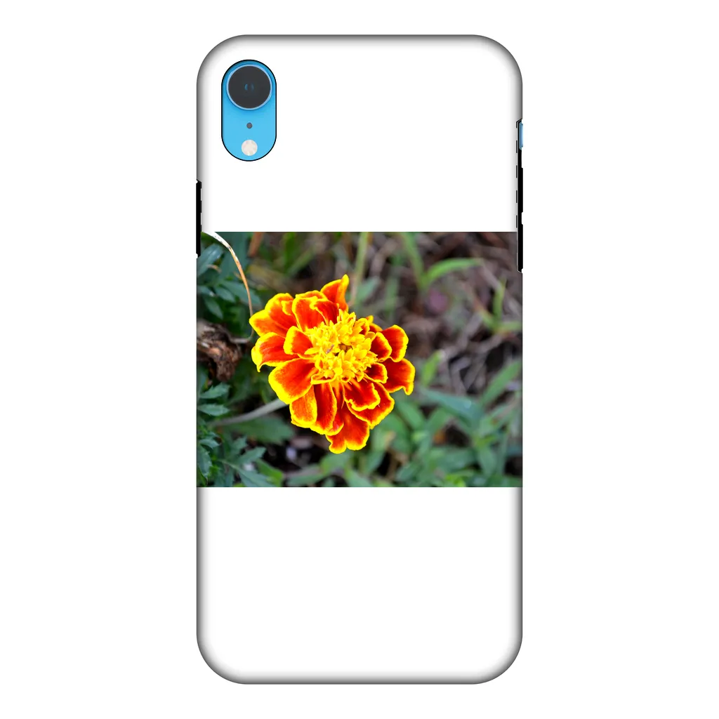 Yellow Red Flower Fully Printed Tough Phone Case