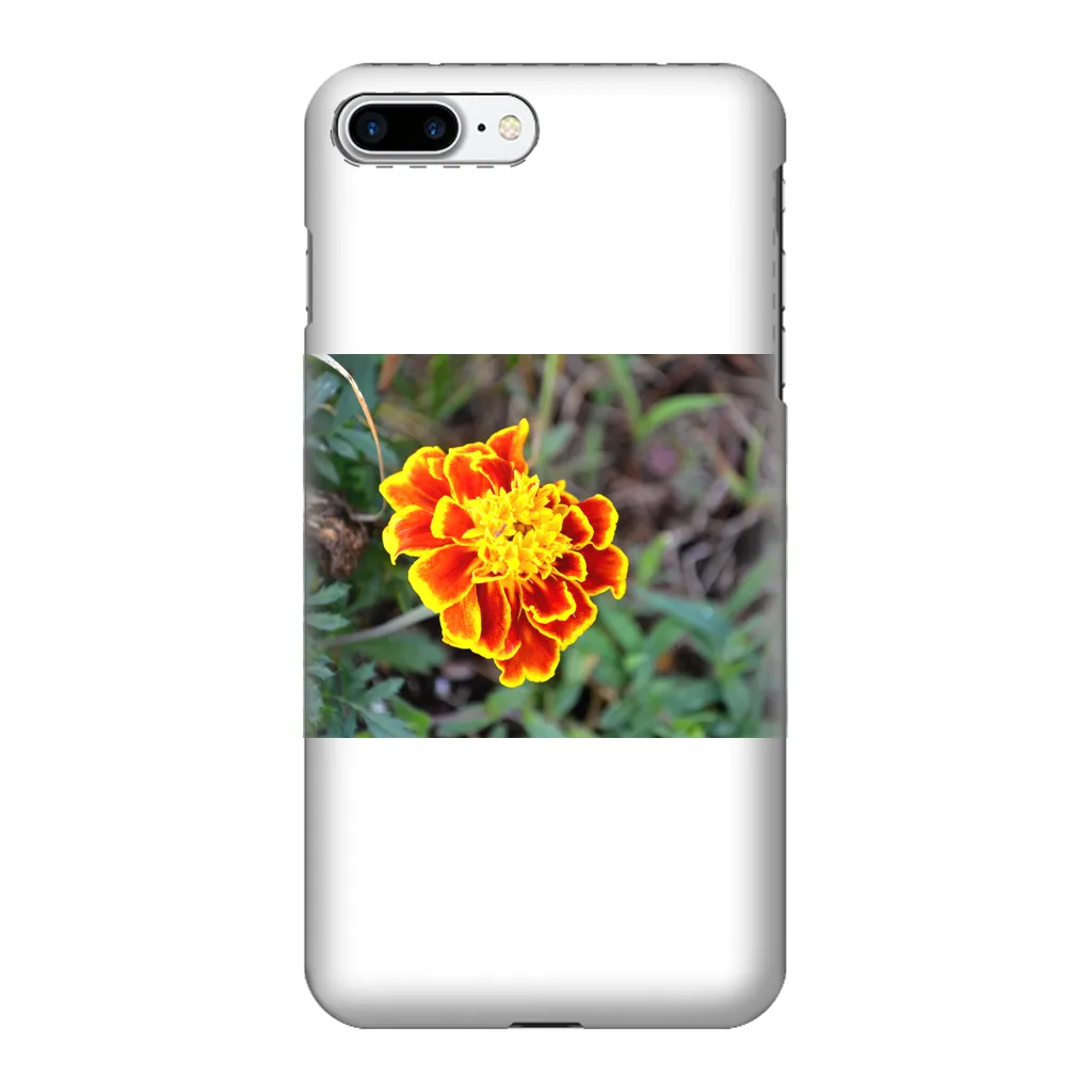 Yellow Red Flower Fully Printed Tough Phone Case