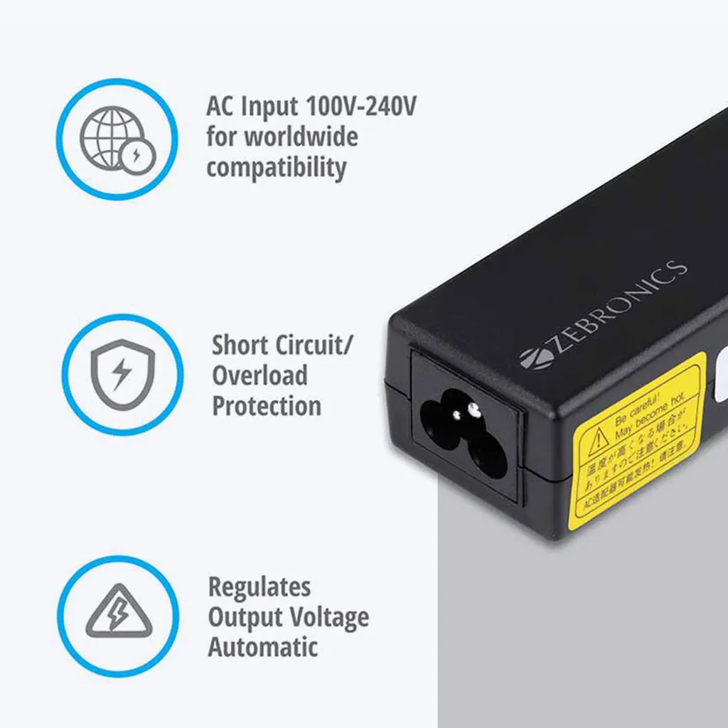 Zeb-LA745018565H 65W 18.5V Laptop Adapter with 7.4x5mm Connector