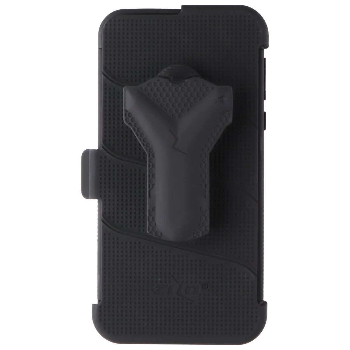 Zizo Bolt Series Case & Holster with Tempered Glass for Moto G7 Power - Black